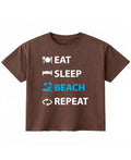 Brown Boxy Fit T-shirt Front Design