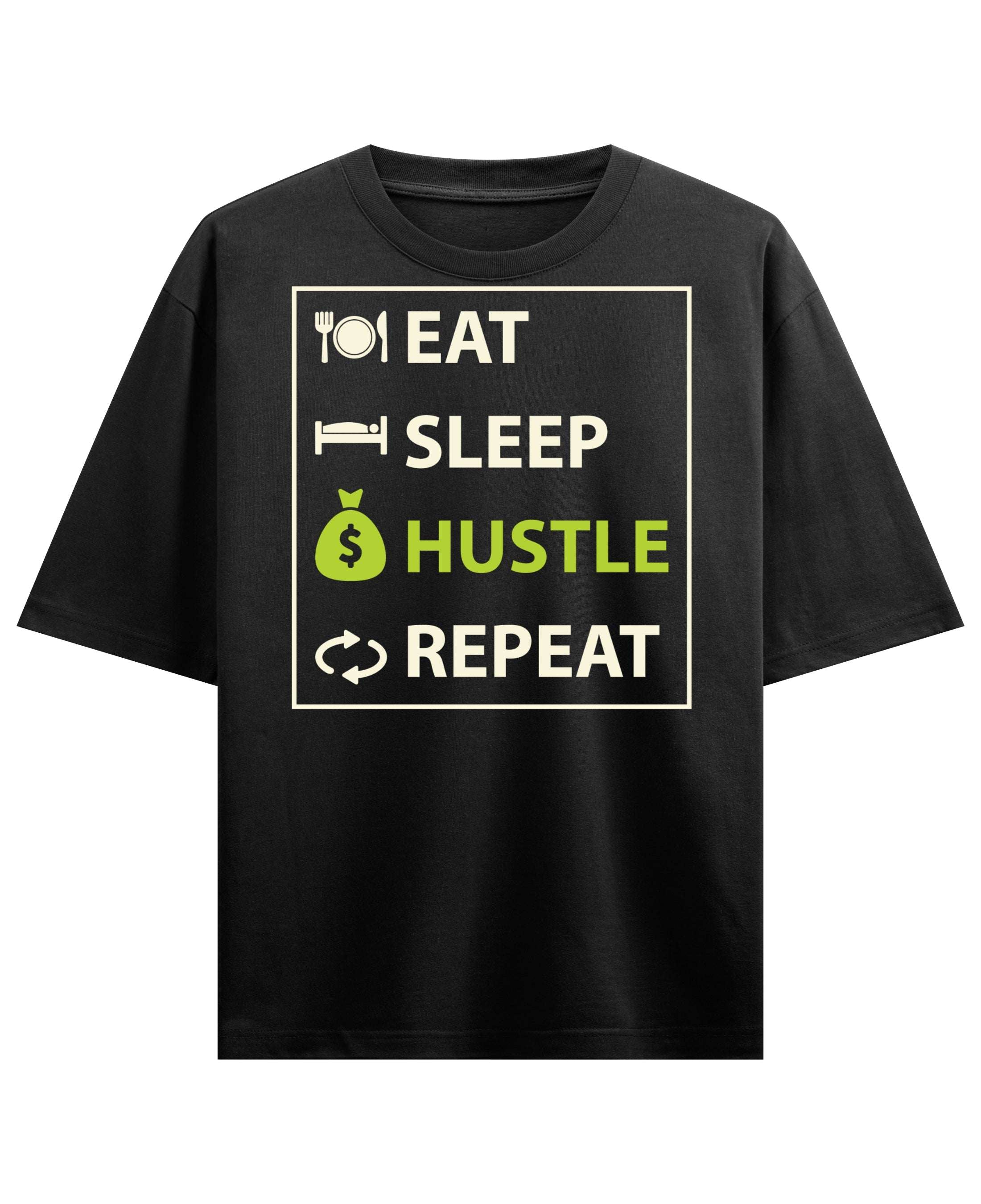 Black Oversized T-shirt Front Design