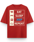 Red Oversized T-shirt Front Design