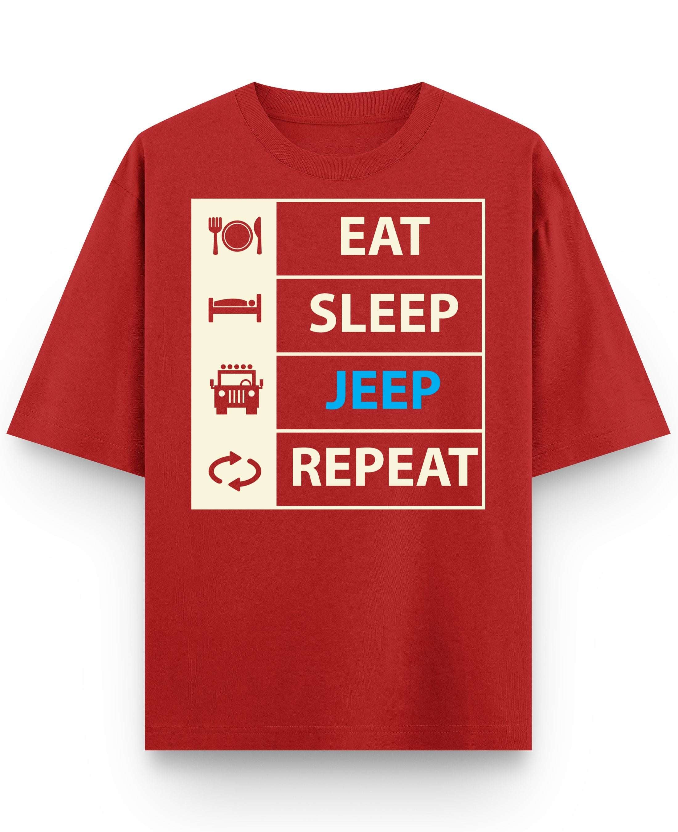 Red Oversized T-shirt Front Design