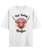 Funny Graphics White Oversized T-Shirt