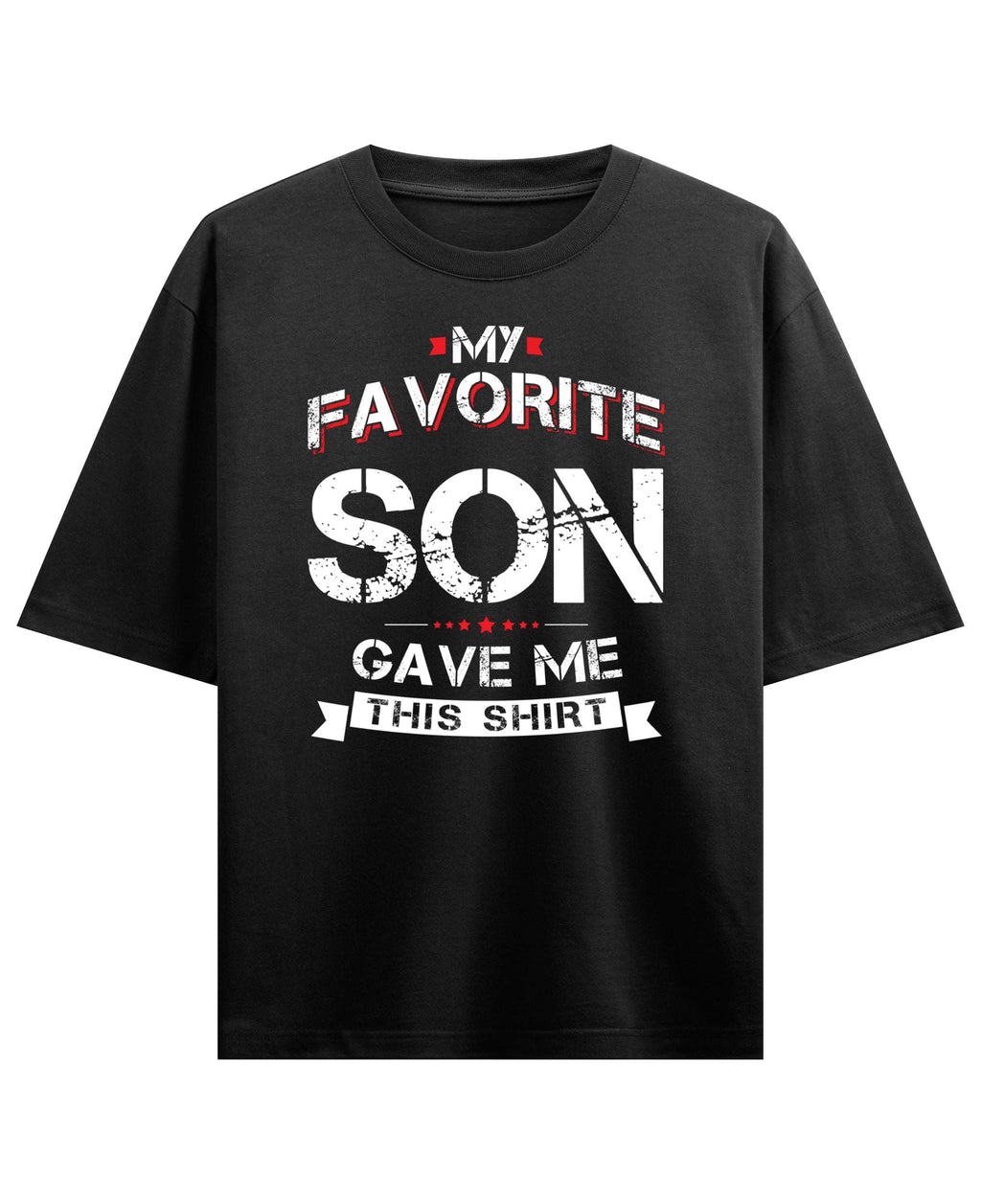 Black Oversized T-shirt Front Design