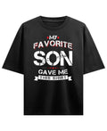 Black Oversized T-shirt Front Design