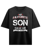 Black Oversized T-shirt Front Design
