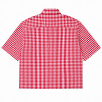 Red Picnic Oxford Boxy Shirt