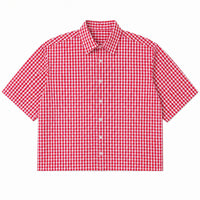 Red Picnic Oxford Boxy Shirt
