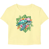 Butter Yellow Baby Tee Front Design