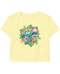 Butter Yellow Baby Tee Front Design