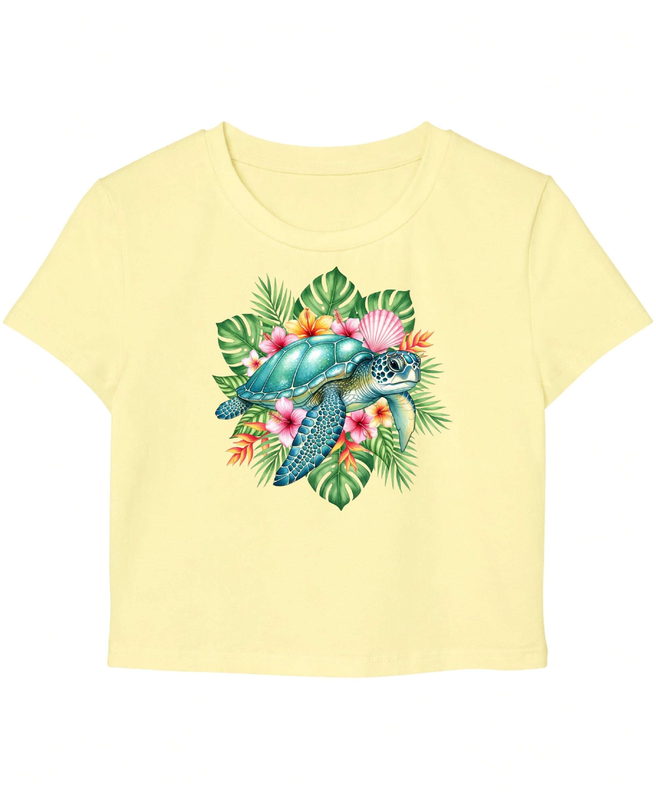Butter Yellow Baby Tee Front Design