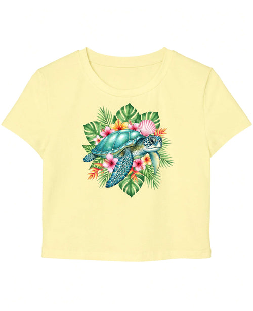 Butter Yellow Baby Tee Front Design