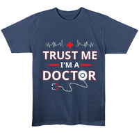 Navy Blue Regular Fit T-shirt Front Design