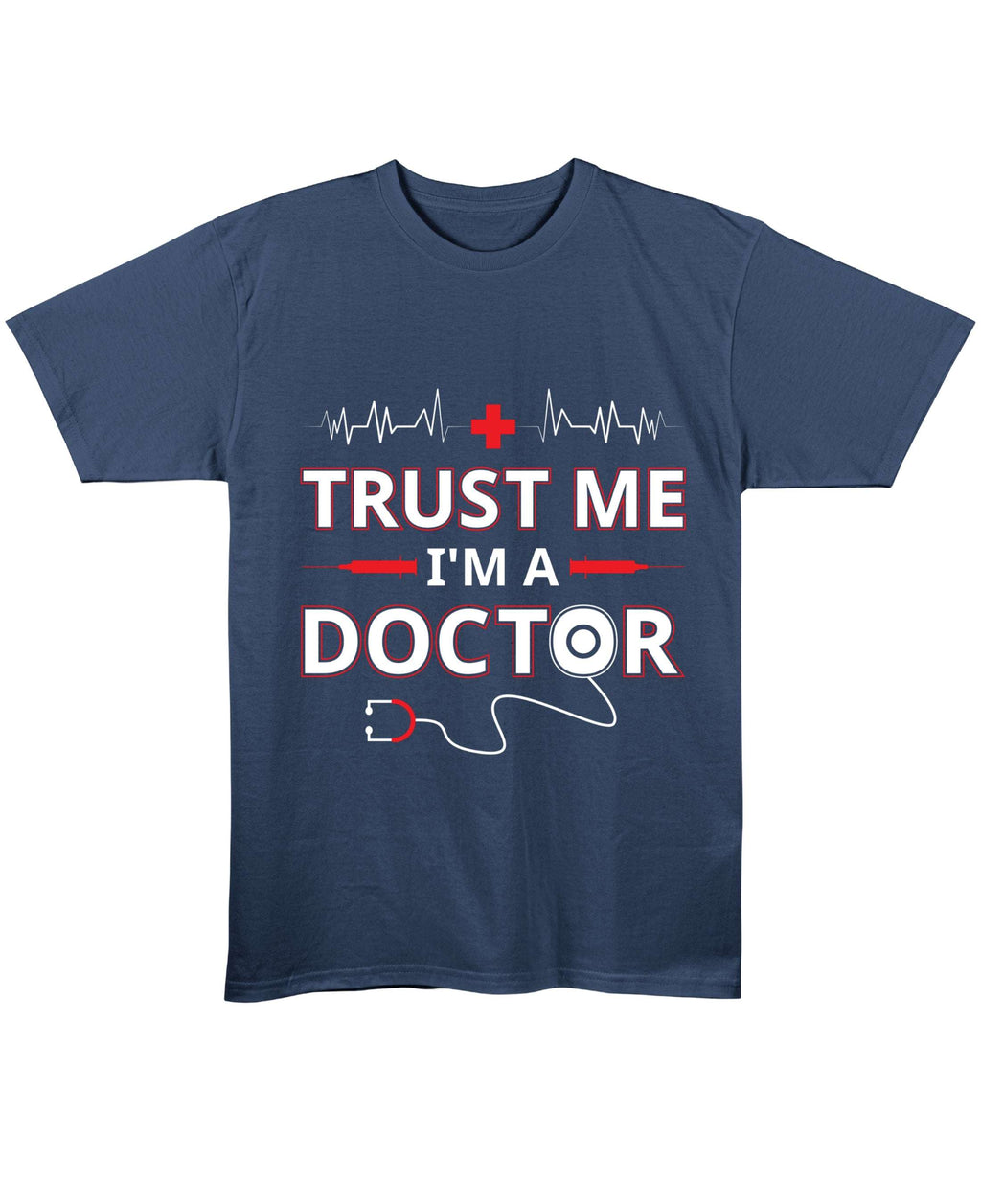 Navy Blue Regular Fit T-shirt Front Design