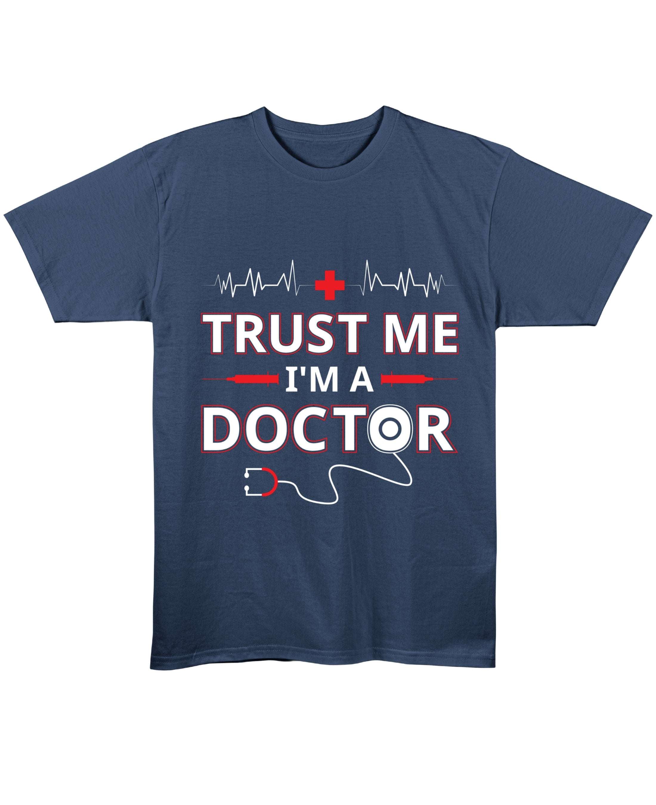 Navy Blue Regular Fit T-shirt Front Design