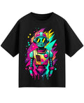 Urban Graphic Black Oversized T-Shirt