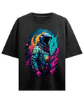 Urban Graphic Black Oversized T-Shirt