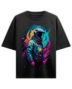 Urban Graphic Black Oversized T-Shirt