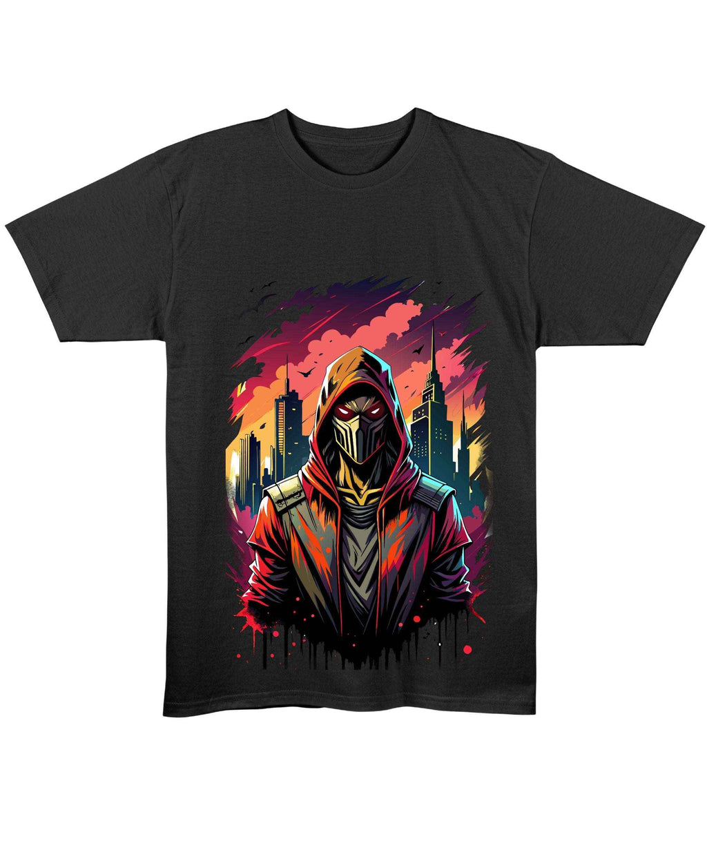 Urban Graphic Black Regular Fit T-Shirt