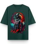 Urban Graphic Bottle Green Oversized T-Shirt