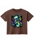 Urban Graphic Brown Boxy Fit T-shirt