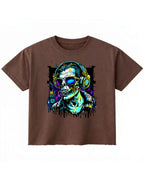 Urban Graphic Brown Boxy Fit T-shirt