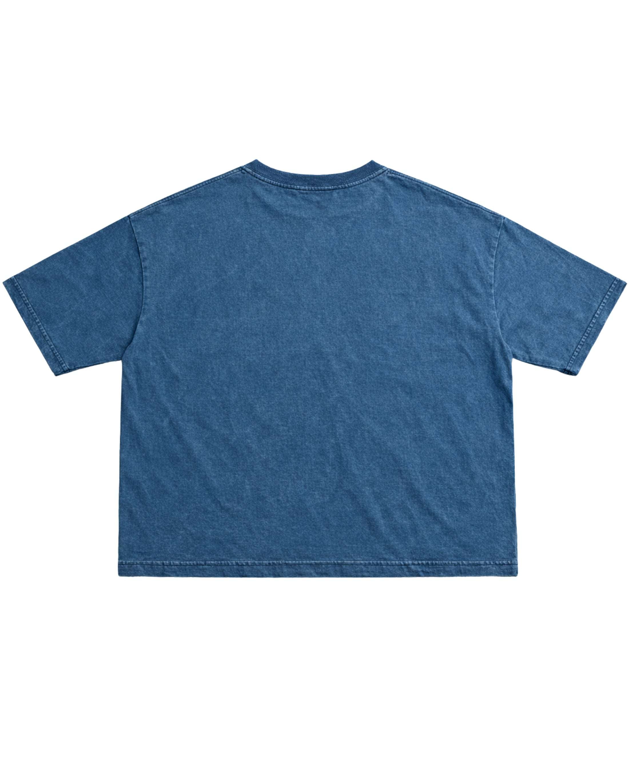 Denim Wash Boxy Fit T-shirt Back Design