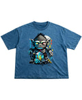 Urban Graphic Denim Wash Boxy Fit T-shirt
