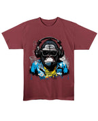 Urban Graphic Maroon Regular Fit T-Shirt