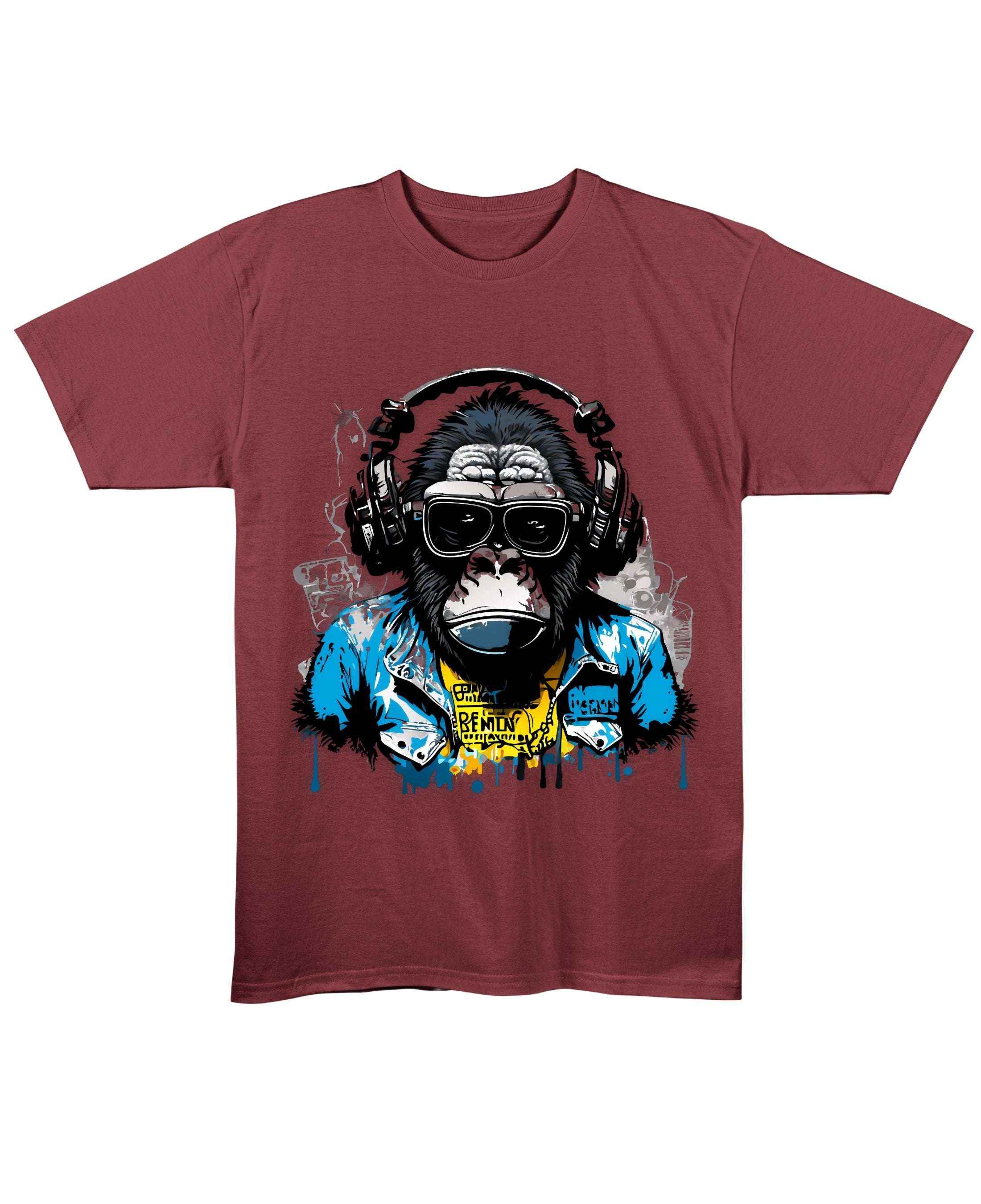 Urban Graphic Maroon Regular Fit T-Shirt