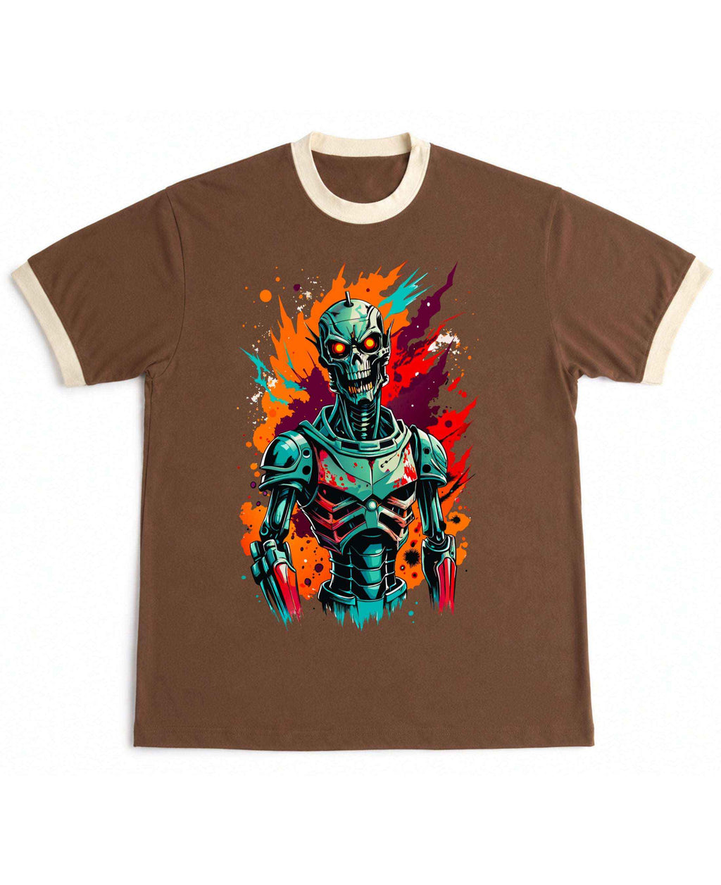 Urban Graphic Mousse & Cream Ringer Tee