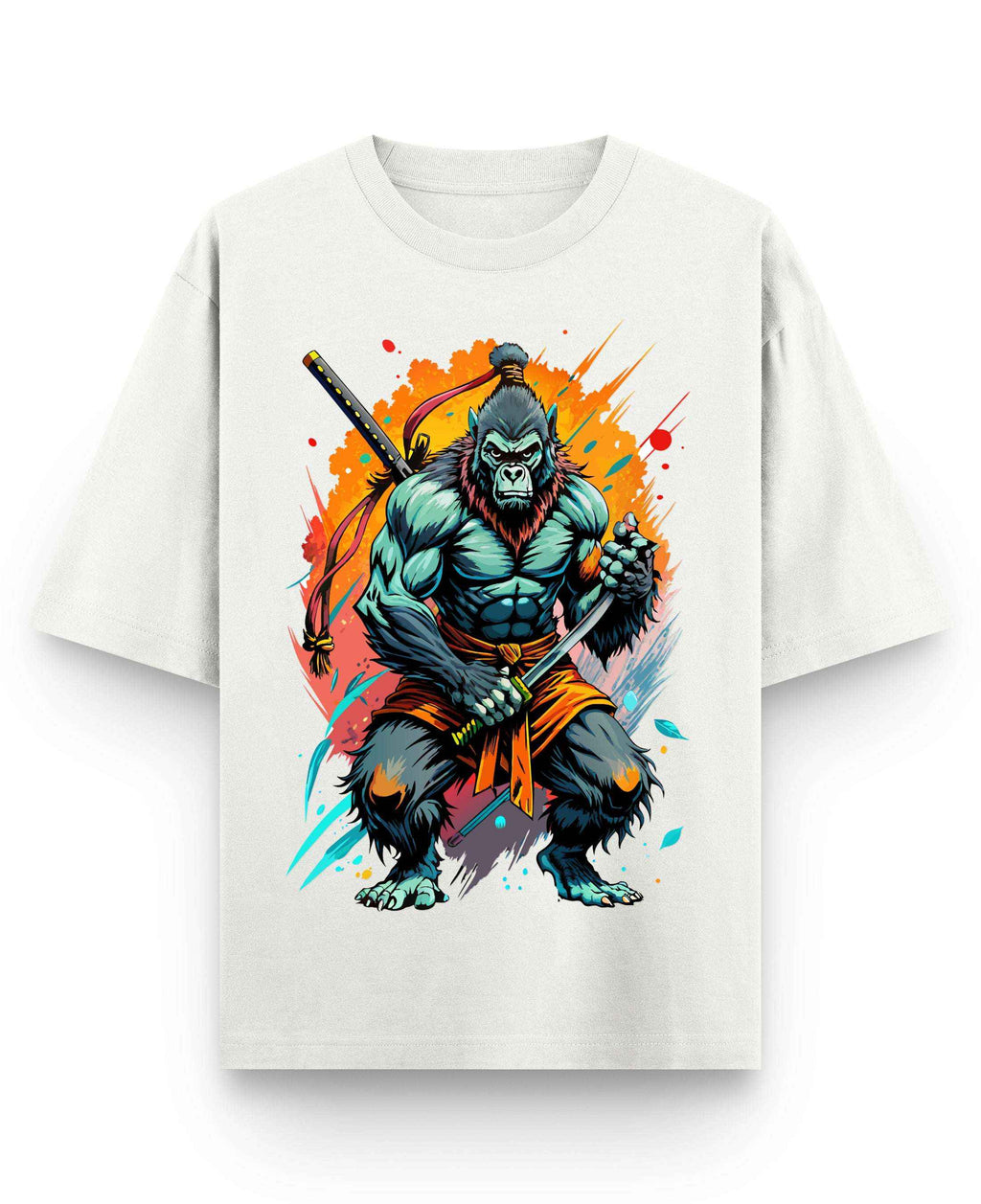 Urban Graphic Off White Oversized T-Shirt