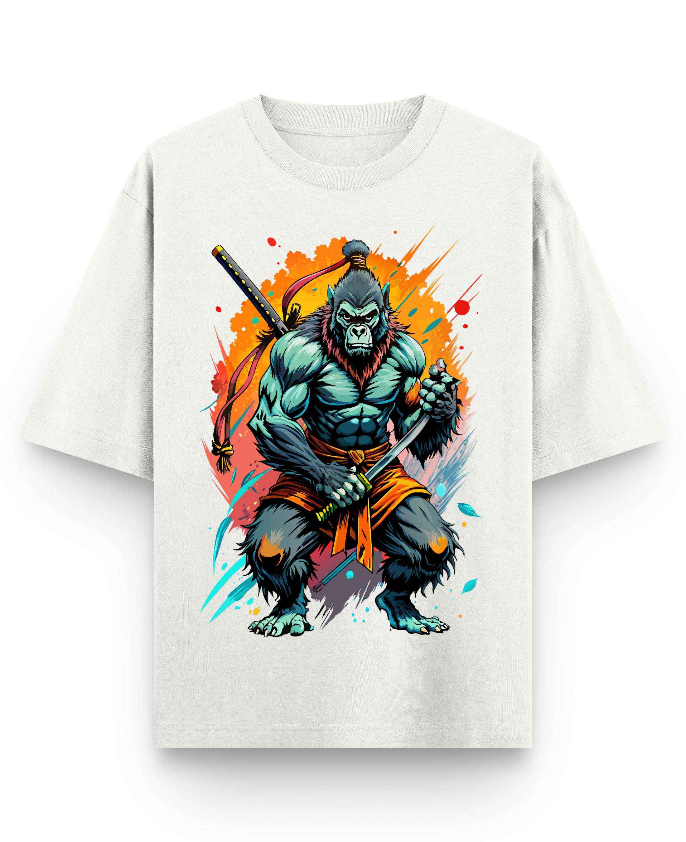 Urban Graphic Off White Oversized T-Shirt