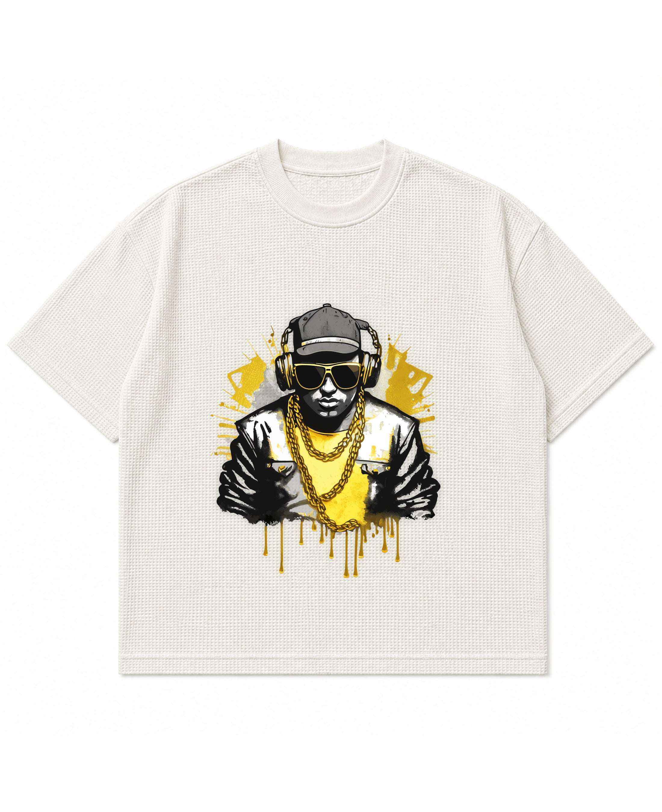 Urban Graphic Off-White Waffle Boxy Fit