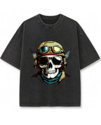 Urban Graphic Vintage Fade Wash Oversized T-shirt