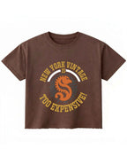 Vintage Graphic Brown Boxy Fit T-shirt