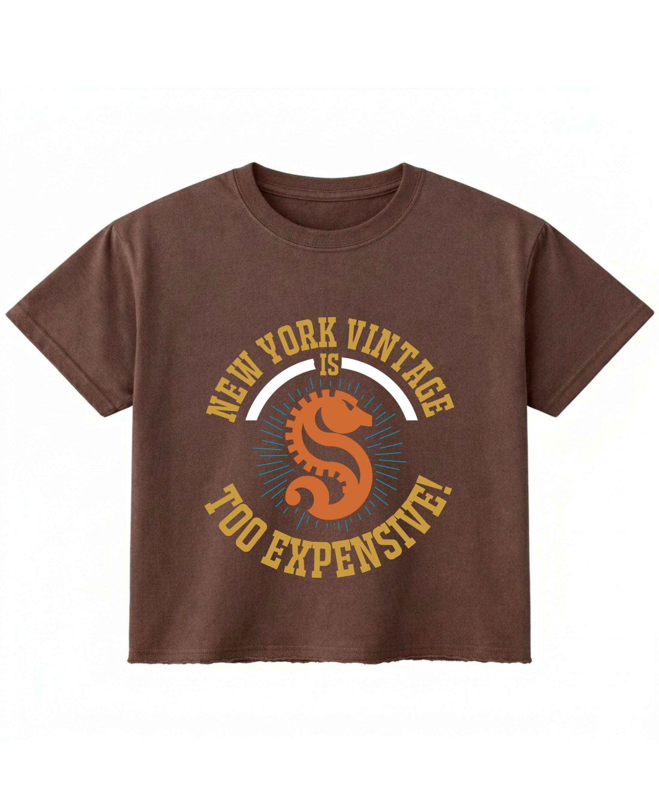 Vintage Graphic Brown Boxy Fit T-shirt