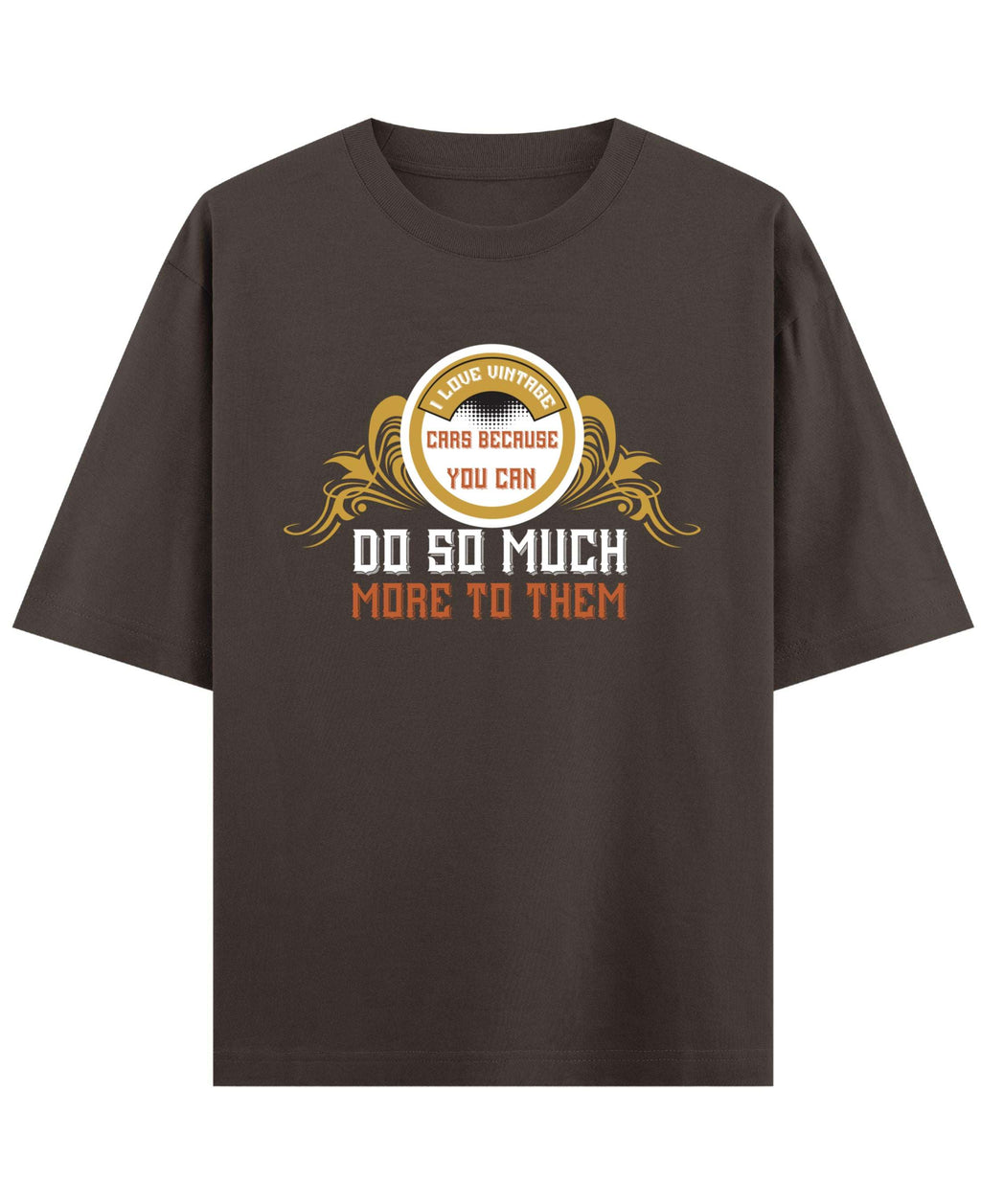 Coffee Oversized T-Shirt Front Design