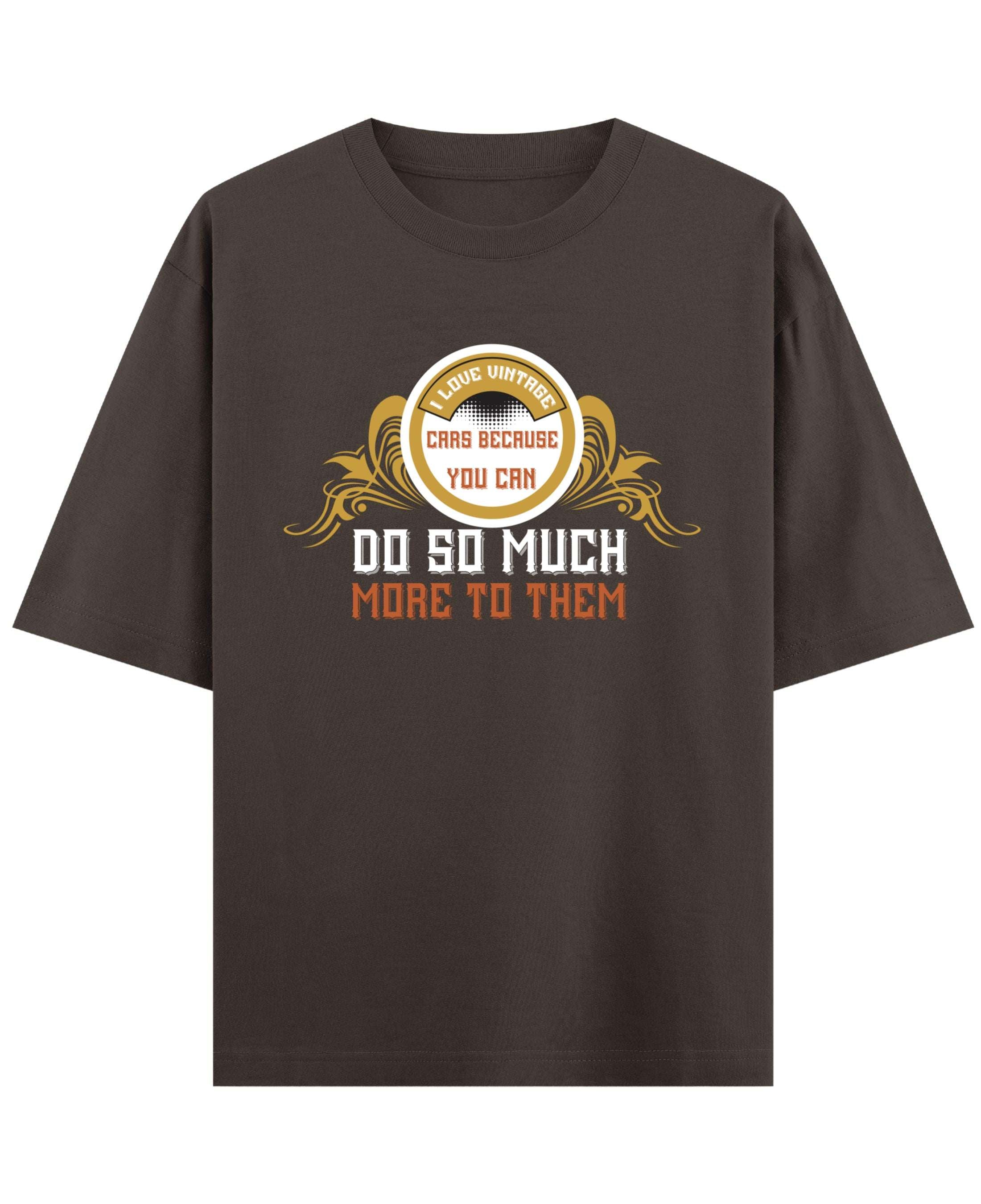 Coffee Oversized T-Shirt Front Design