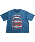 Vintage Graphic Denim Wash Boxy Fit T-shirt