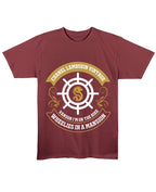 Maroon Regular Fit T-shirt Front Design