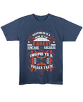 Vintage Graphic Navy Blue Regular Fit T-Shirt