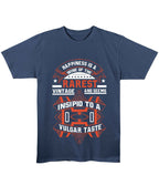 Vintage Graphic Navy Blue Regular Fit T-Shirt