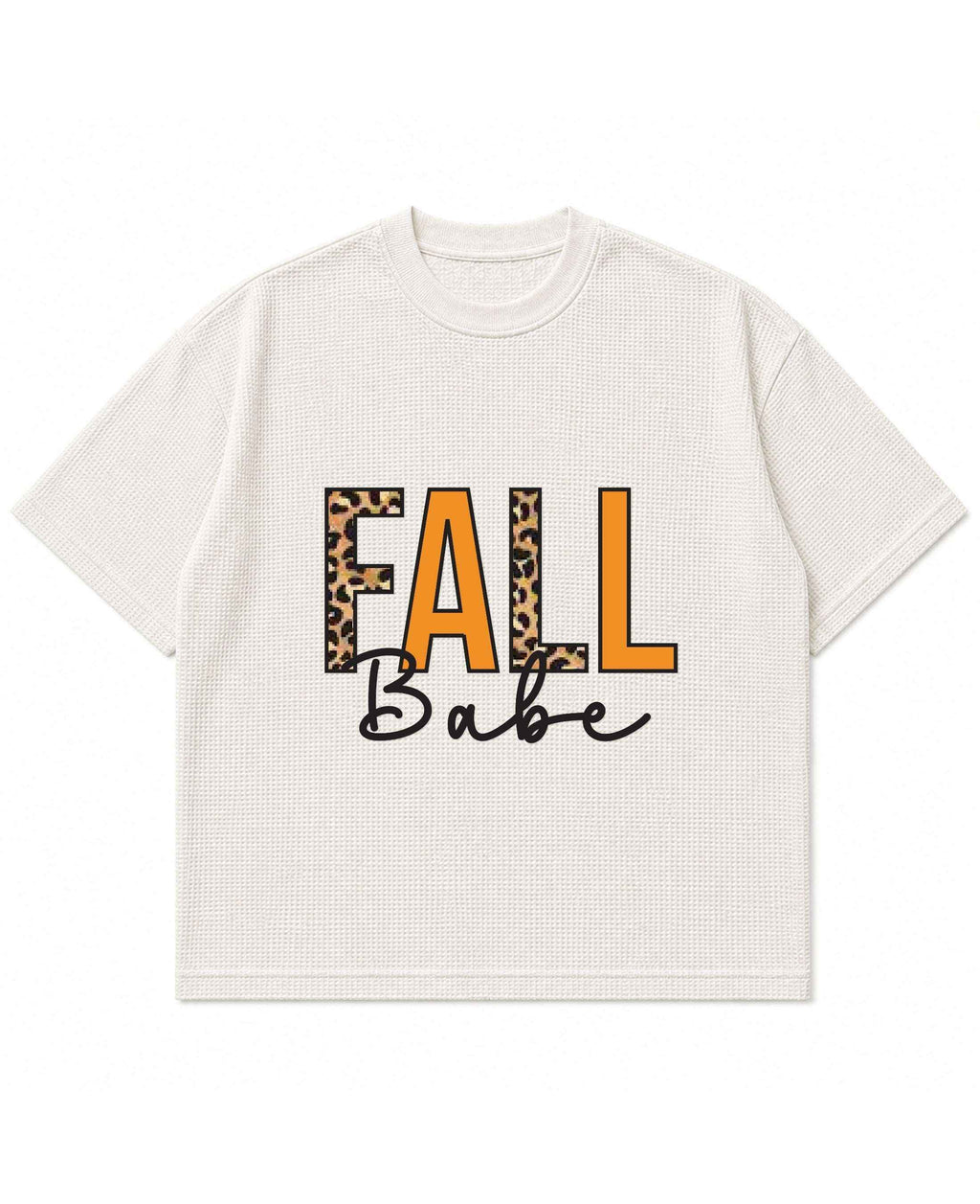 Vintage Graphic Off-White Waffle Boxy Fit