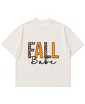 Vintage Graphic Off-White Waffle Boxy Fit