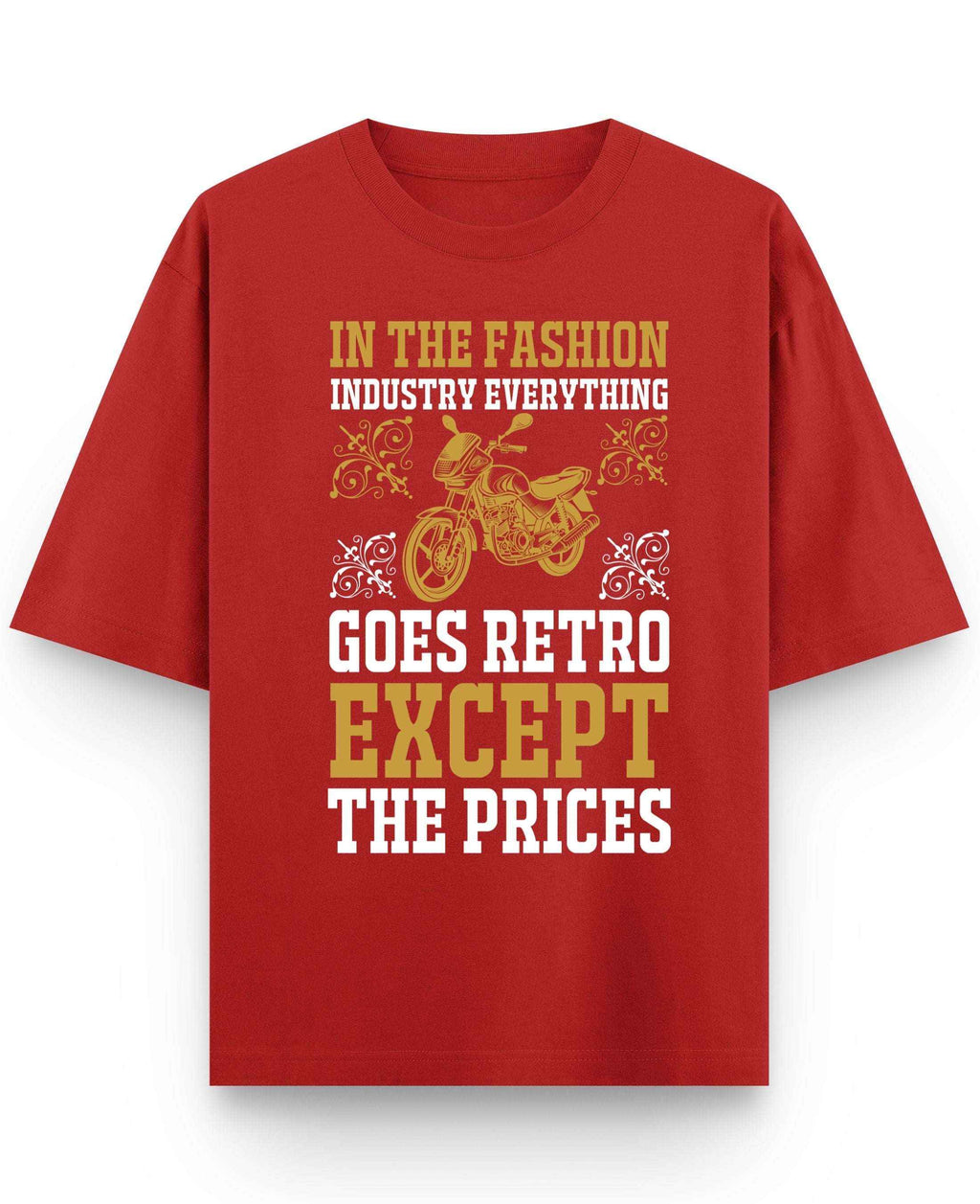 Vintage Graphic Red Oversized T-Shirt