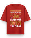 Vintage Graphic Red Oversized T-Shirt