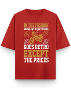 Vintage Graphic Red Oversized T-Shirt