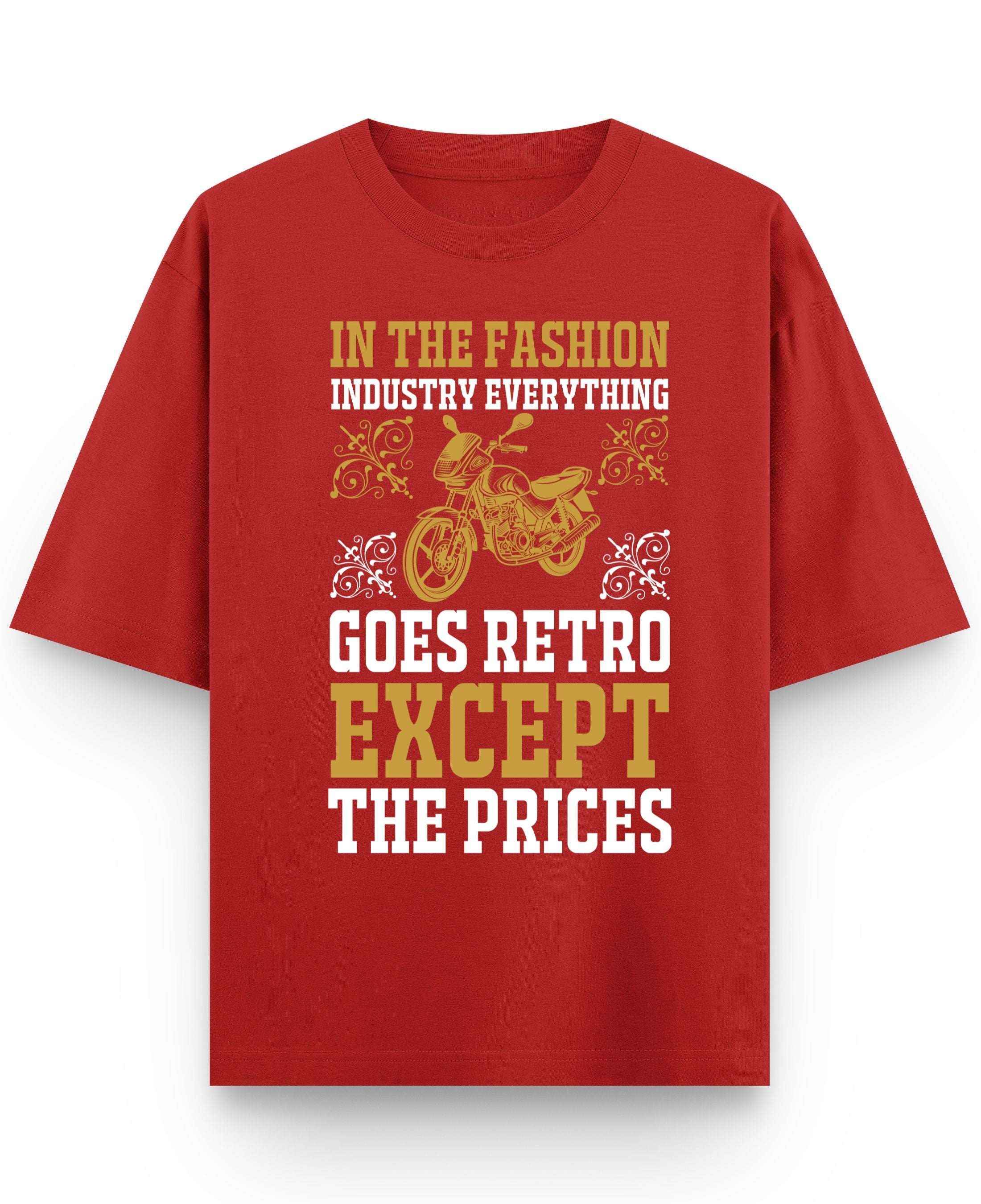 Vintage Graphic Red Oversized T-Shirt