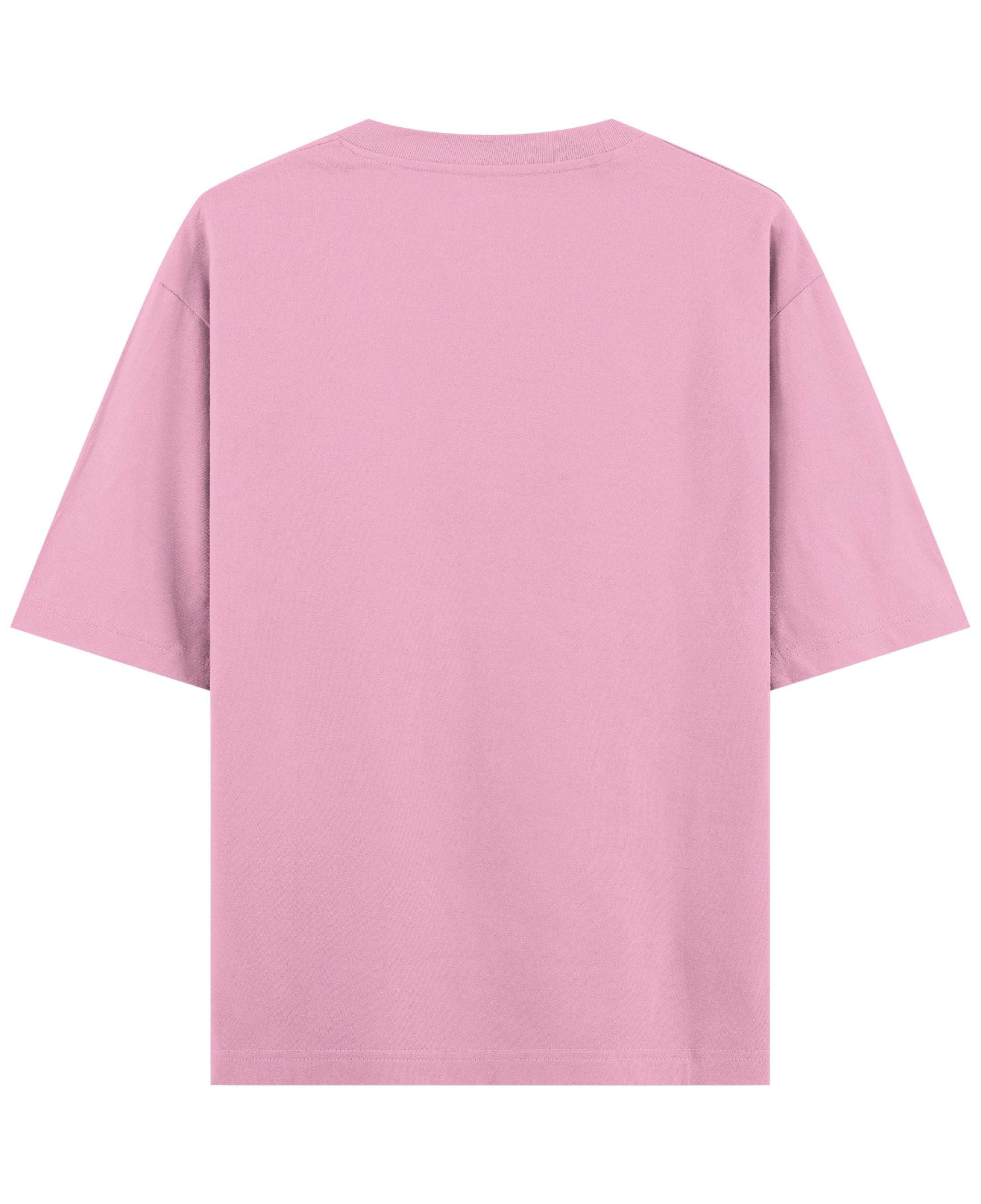Baby Pink Oversized T-Shirt Back Design