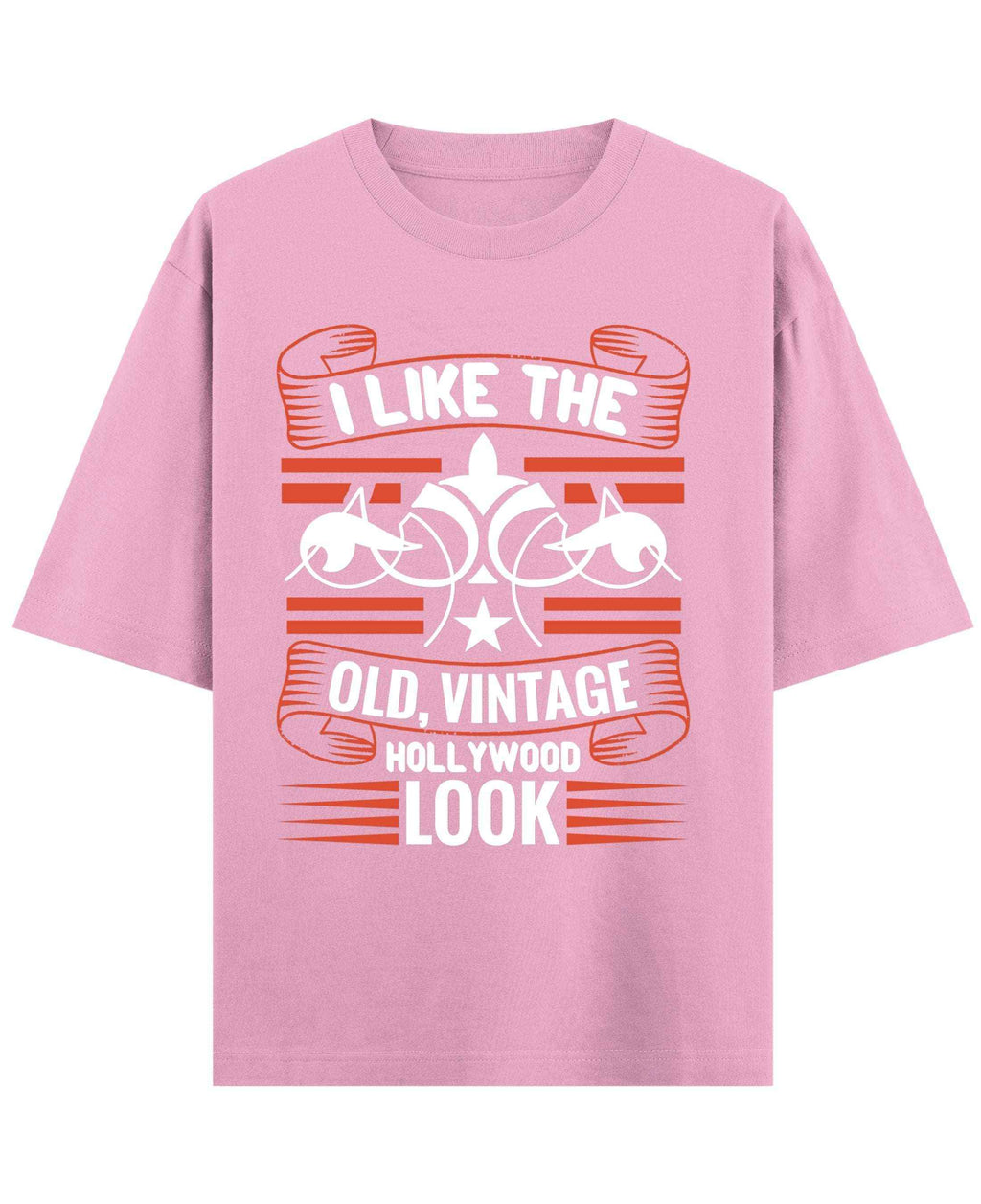 Vintage Graphic Royal Pink Oversized T-Shirt