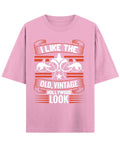 Vintage Graphic Royal Pink Oversized T-Shirt